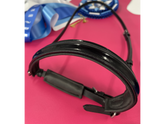 Black Patent Leather Raised Noseband